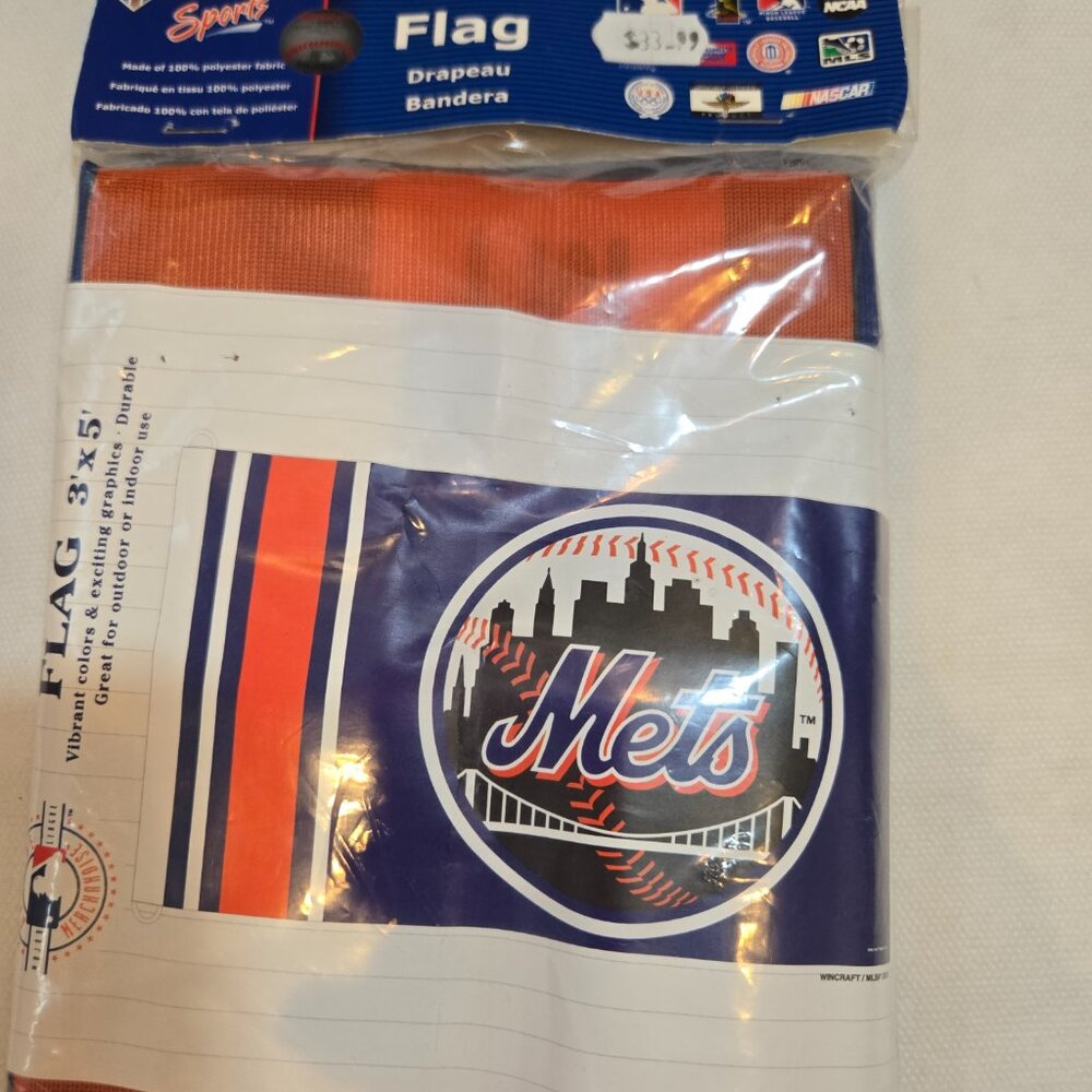 New York Mets WinCraft 3' x 5' Vertical Flag Banner MLB Indoor Outdoor